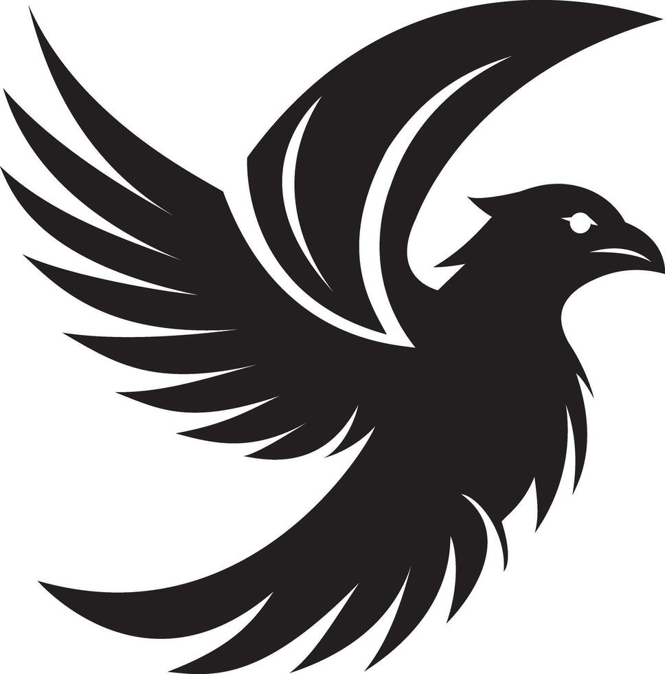 Flying birds silhouettes on white background. illustration. isolated bird flying. tattoo design. vector