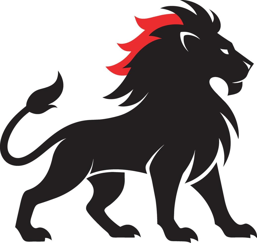 Lion head logo design lion icon vector