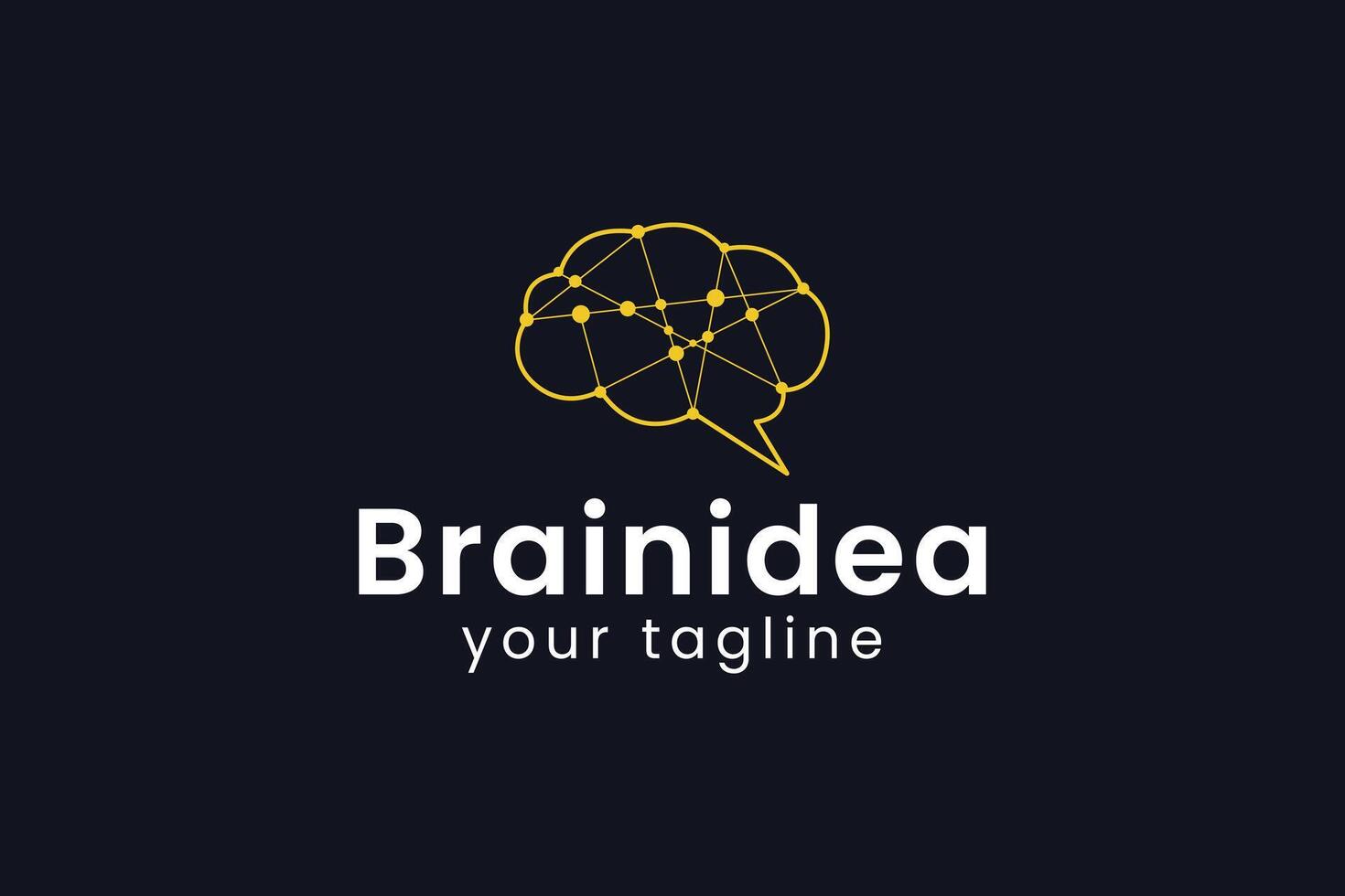 brain logo icon illustration vector