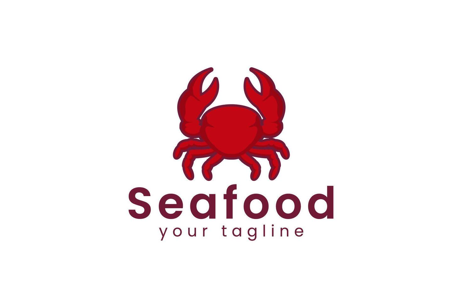 seafood logo icon illustration vector