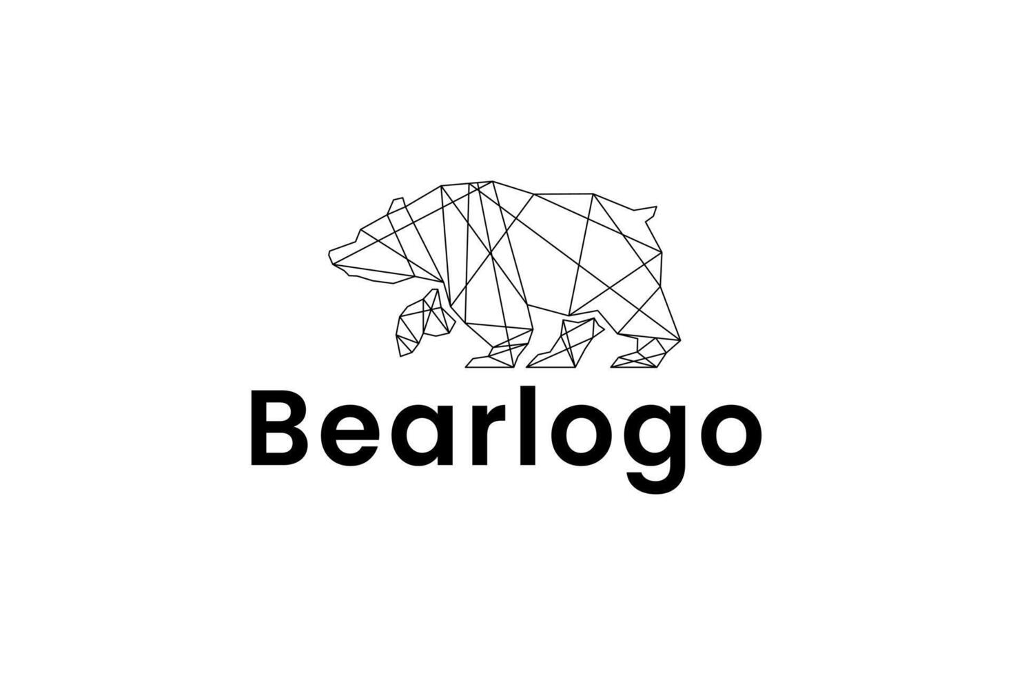 bear logo icon illustration vector
