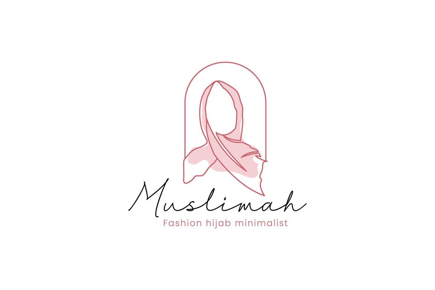 hijab logo icon illustration vector