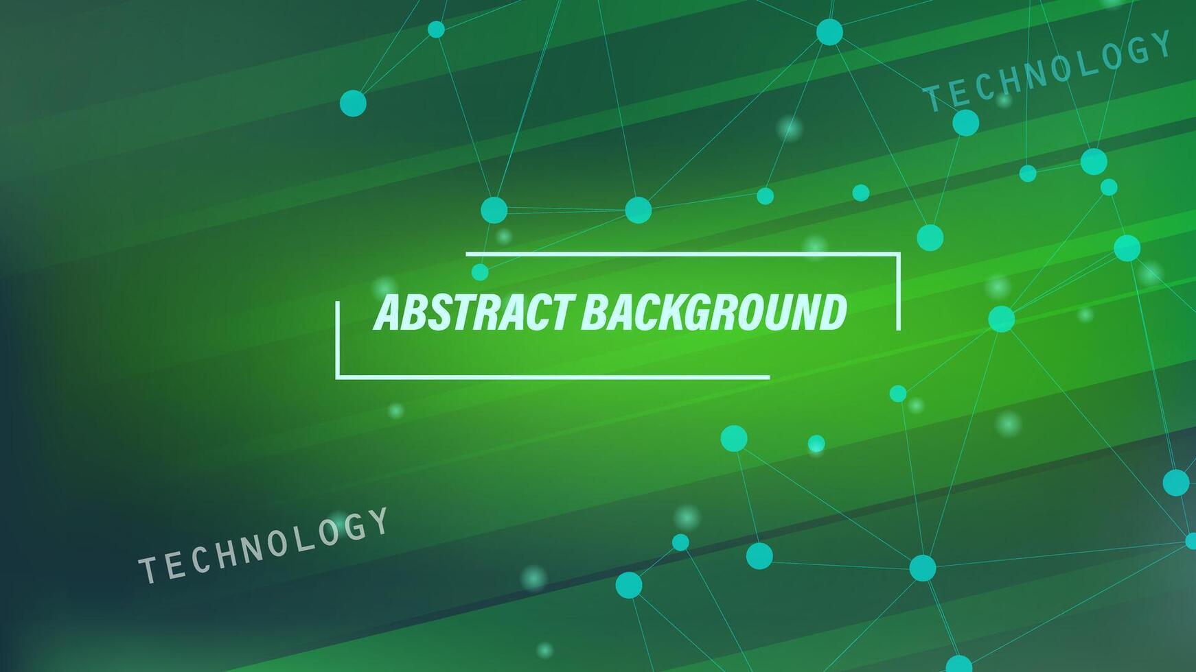 Technology abstract green light. Connection line and dot suitable for background, wallpaper, flayer, and banner vector