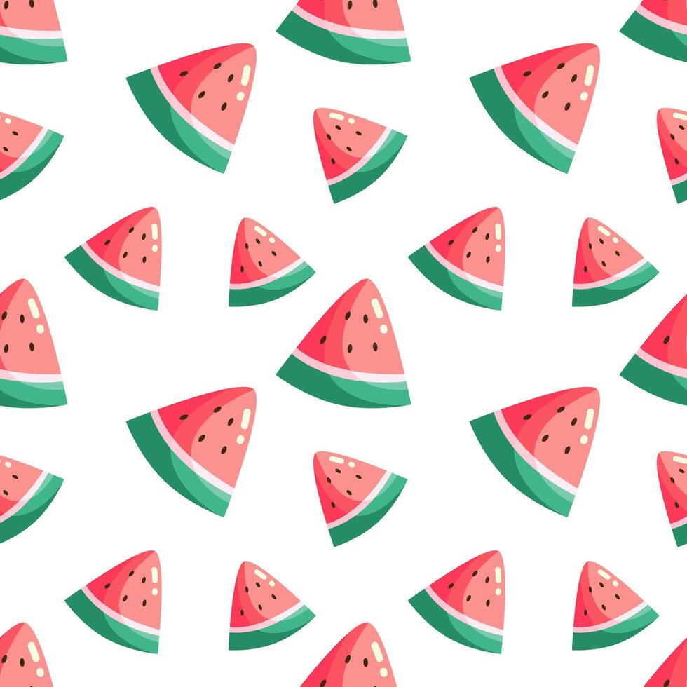 seamless pattern with watermelon vector