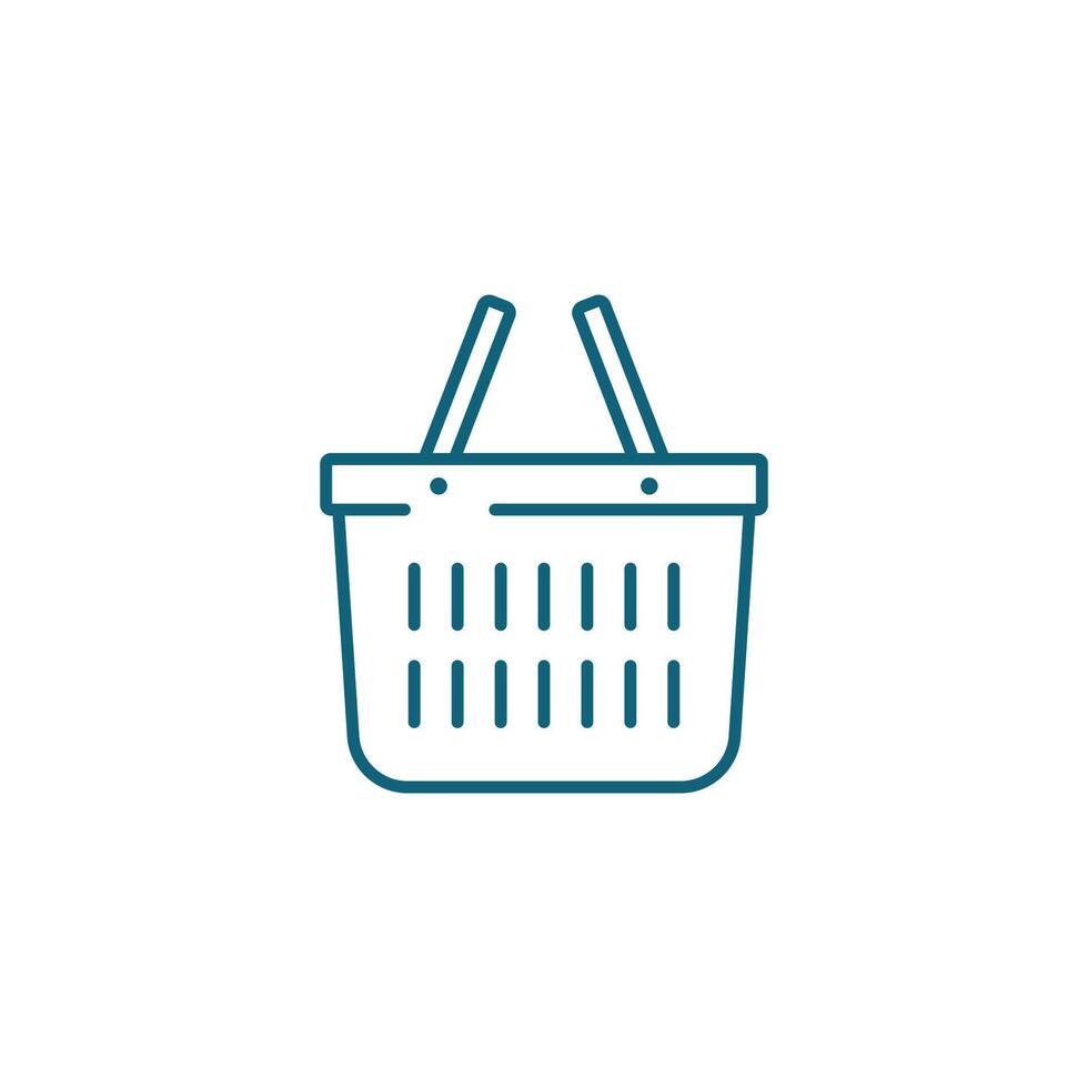 Shopping Basket Logo Icon vector