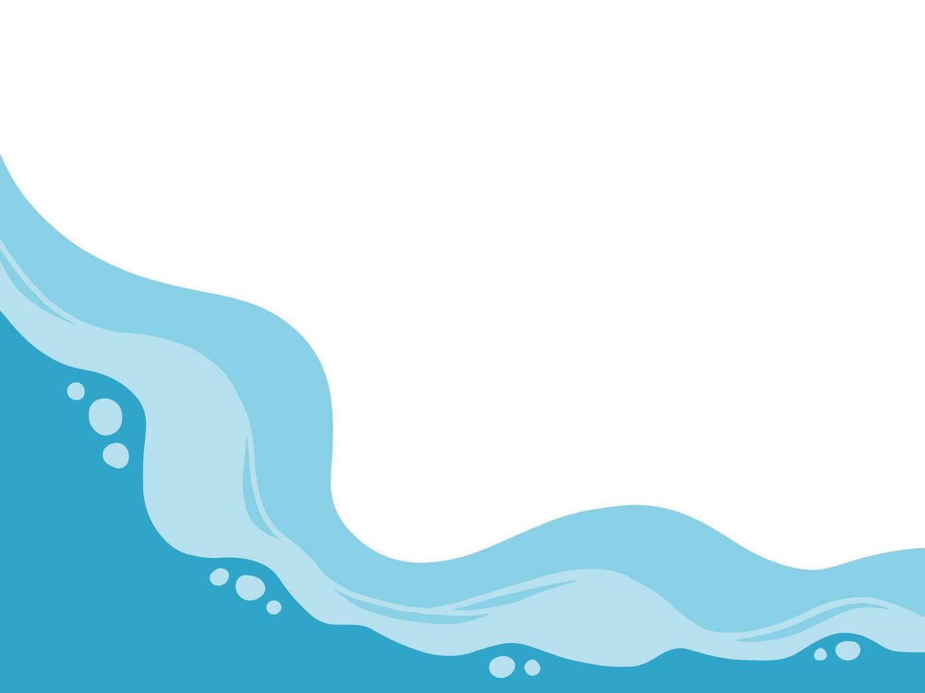 Blue Sea waves background illustration vector