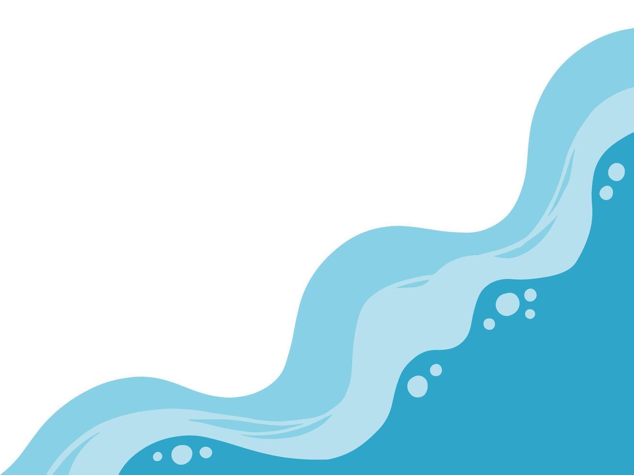 Sea Beach waves background illustration vector