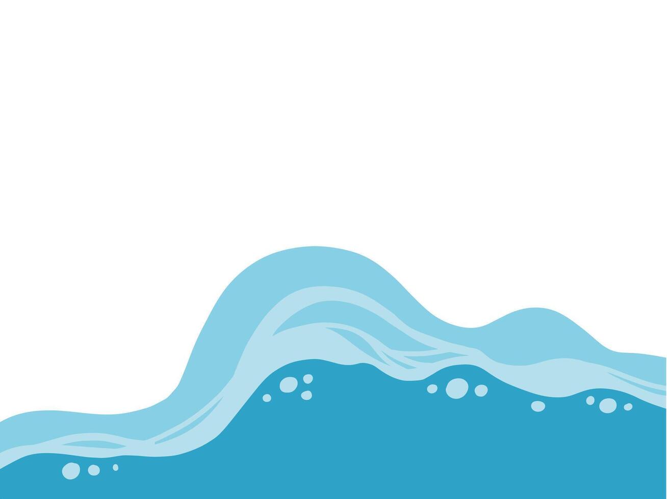 Beach waves Illustration vector
