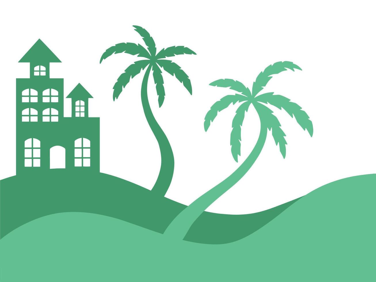 Coconut Tree Background vector