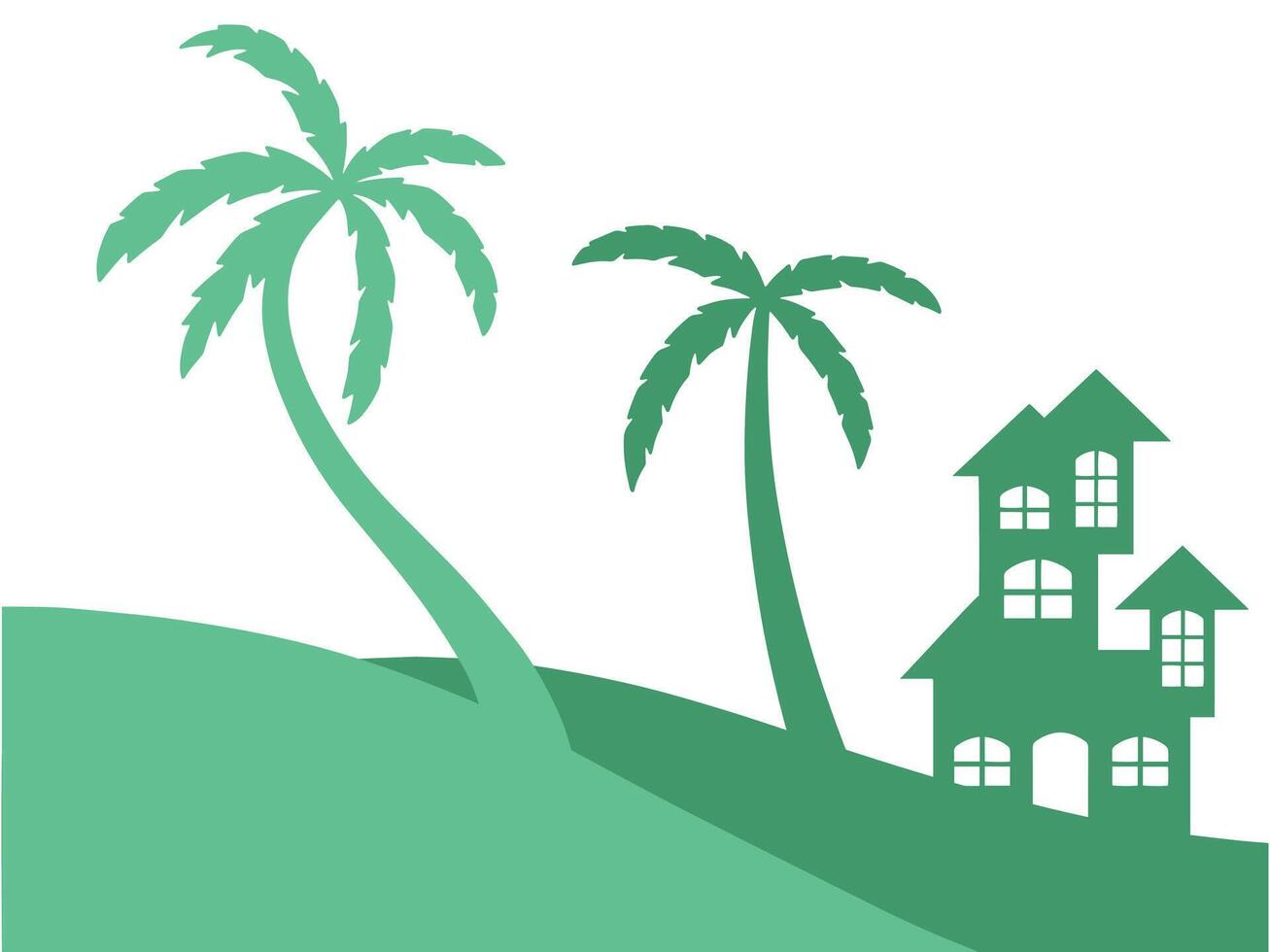 House Outline Background vector