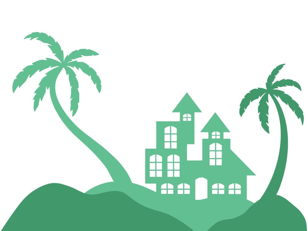 Green House Background vector