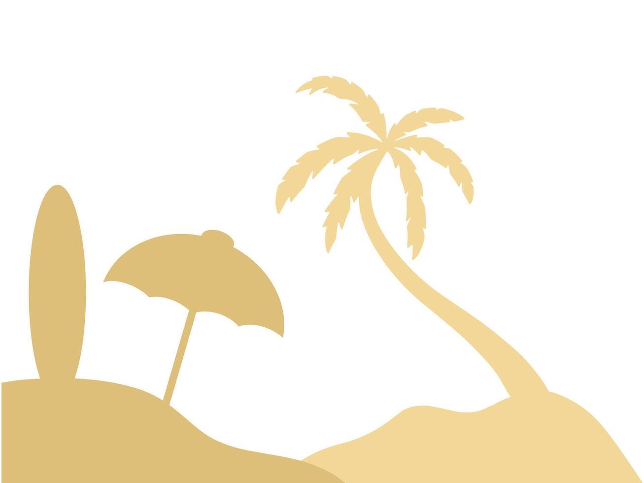 Beach View Summer Background Illustration vector