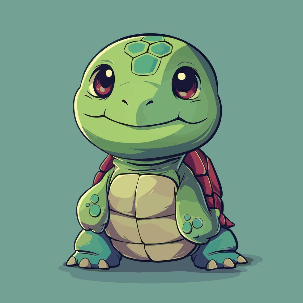 Adorable Turtle Funny Game Inspired vector