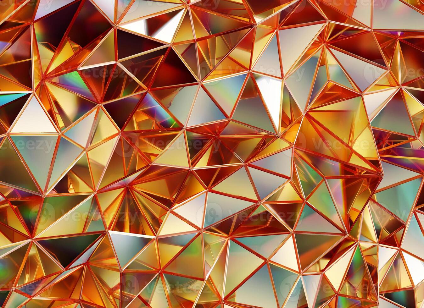 Luxury Abstract Realistic Gold Crystal Texture Reflection Close Up Background 3D rendering photo