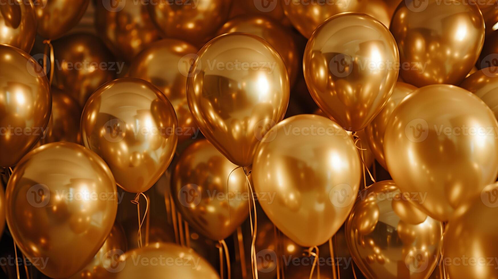Capturing the Essence of Celebration with Golden Balloons photo