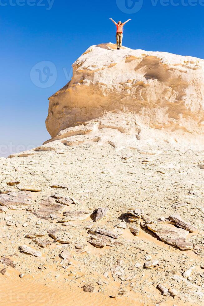 The White Desert at Farafra in the Sahara of Egypt photo