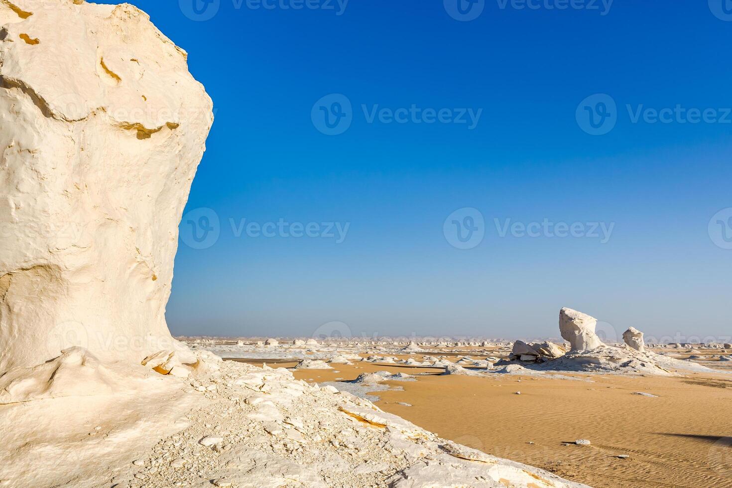 The White Desert at Farafra in the Sahara of Egypt. photo