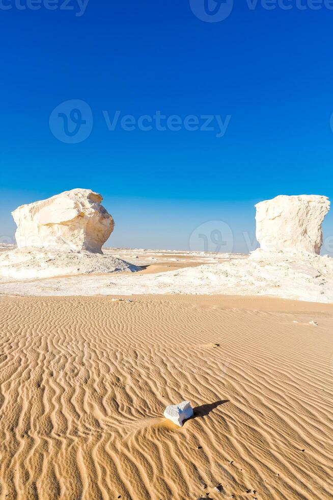 The White Desert at Farafra in the Sahara of Egypt. photo