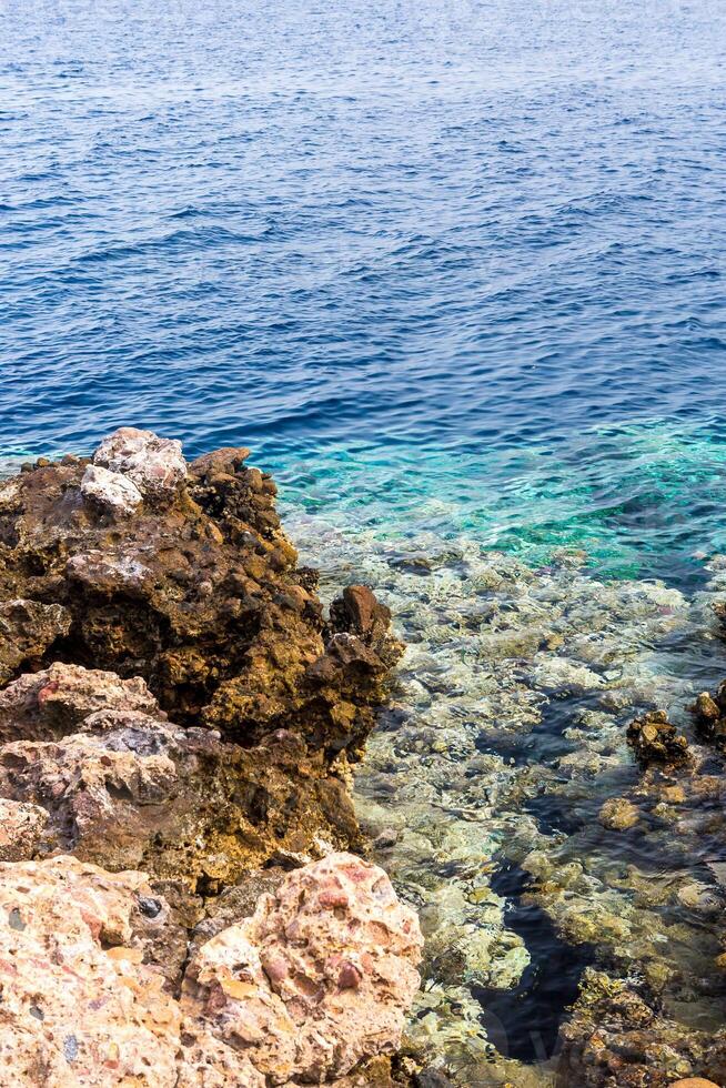 The blue hole in Dahab, Egypt. photo