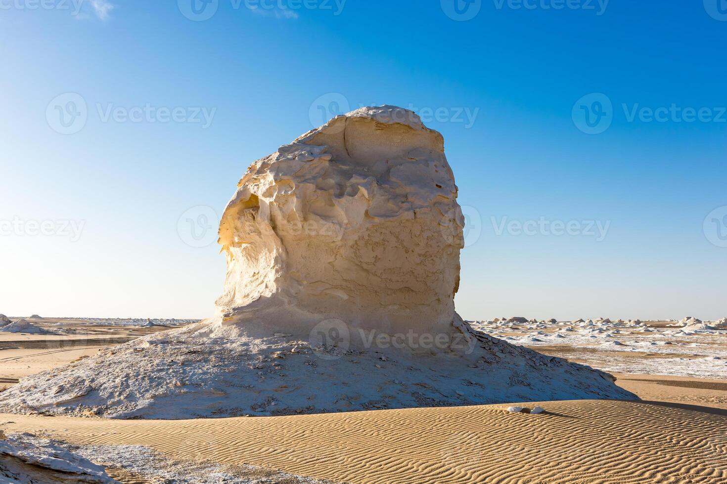 The White Desert at Farafra in the Sahara of Egypt. photo