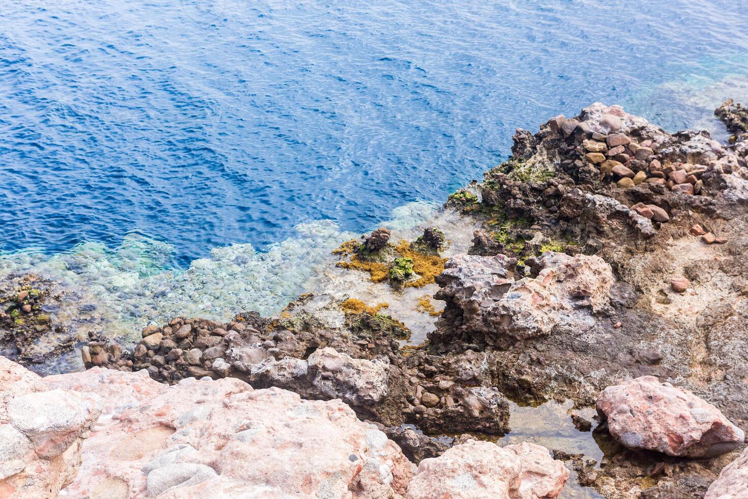 The blue hole in Dahab, Egypt. photo
