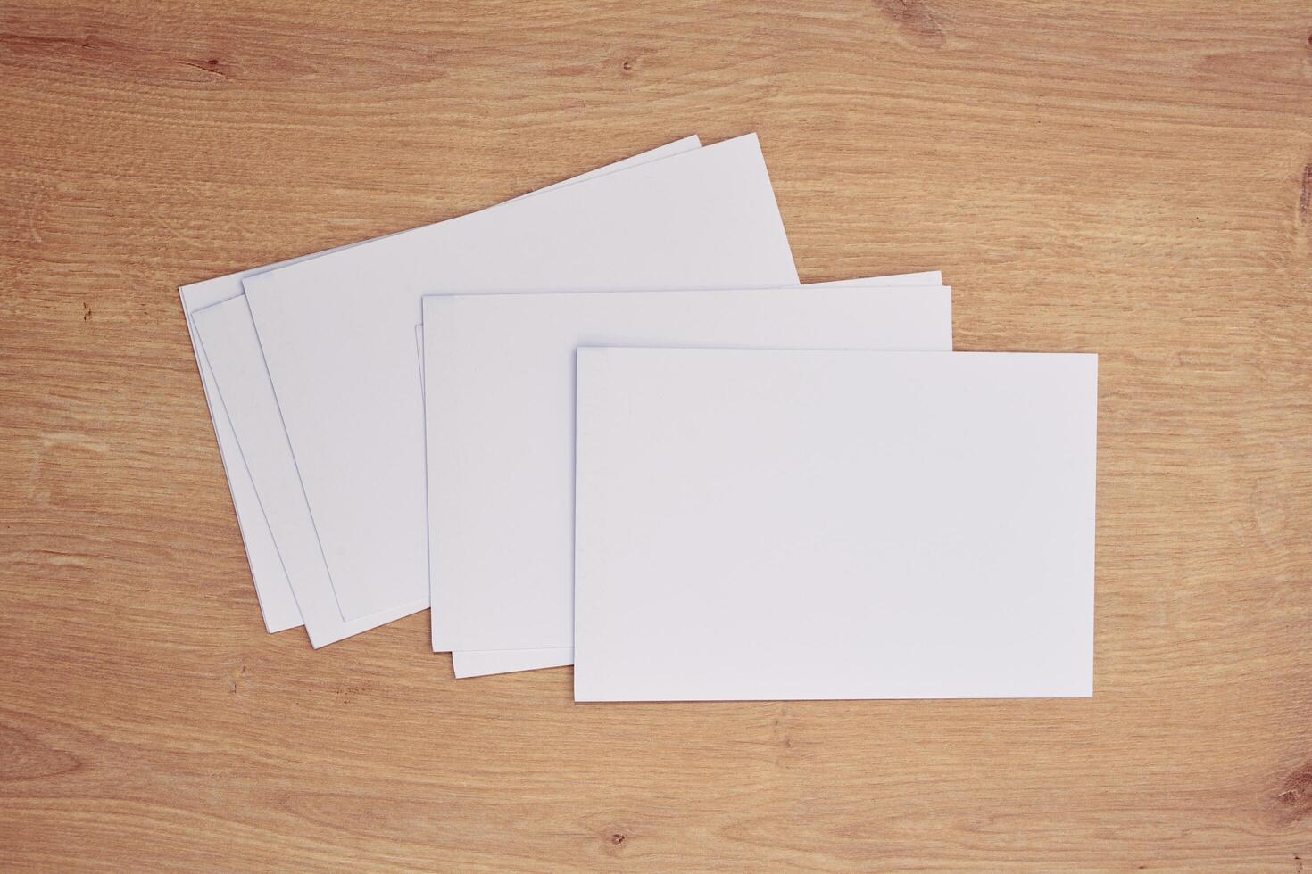 blank a 4 paper on a table photo