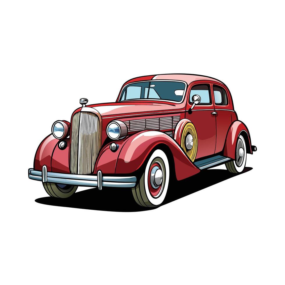 Old Classic Car Vector Art, Icons, and Graphics for Free Download
