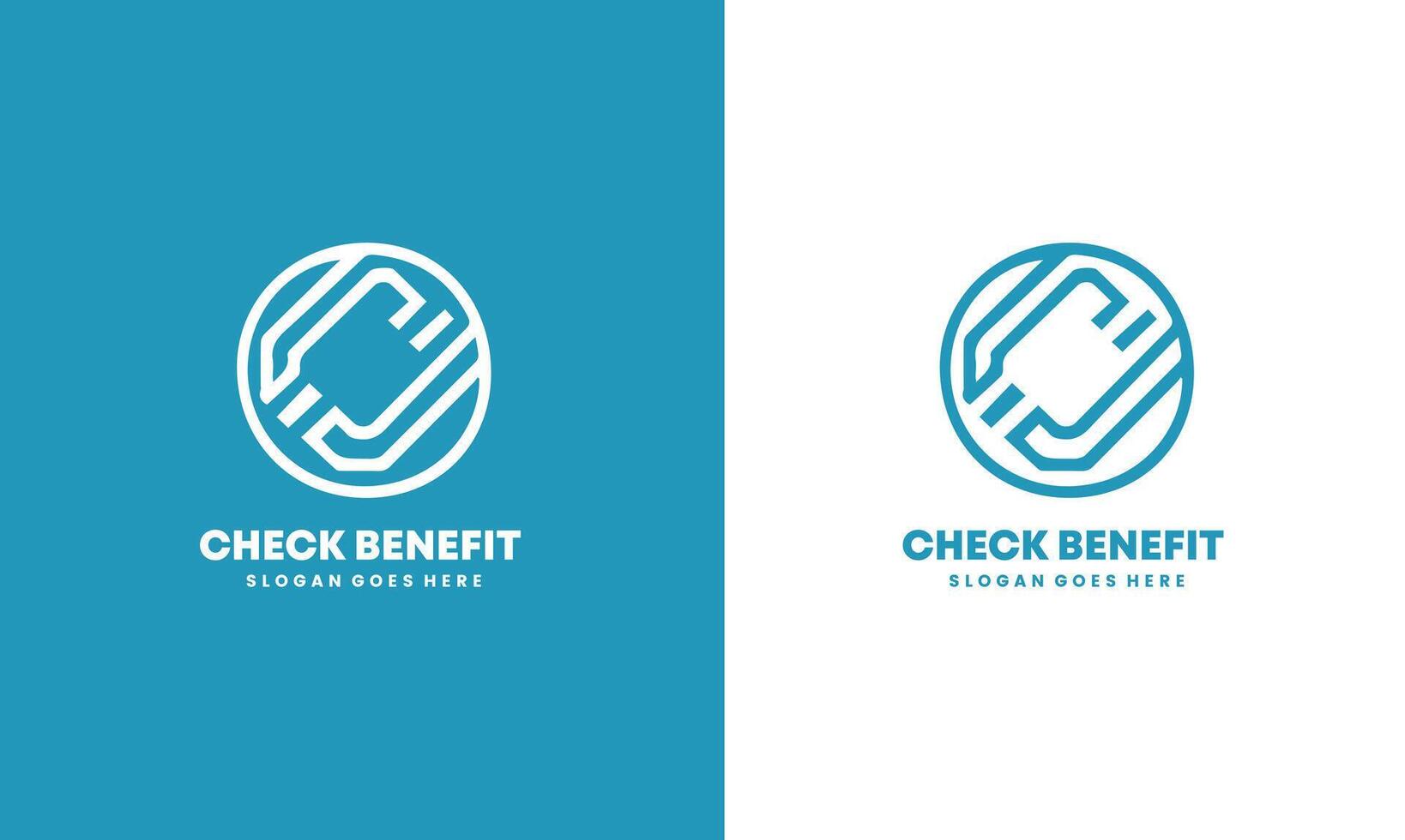 Creative and minimal business Check Benefit logo template. Abstract Check logo Pro vector