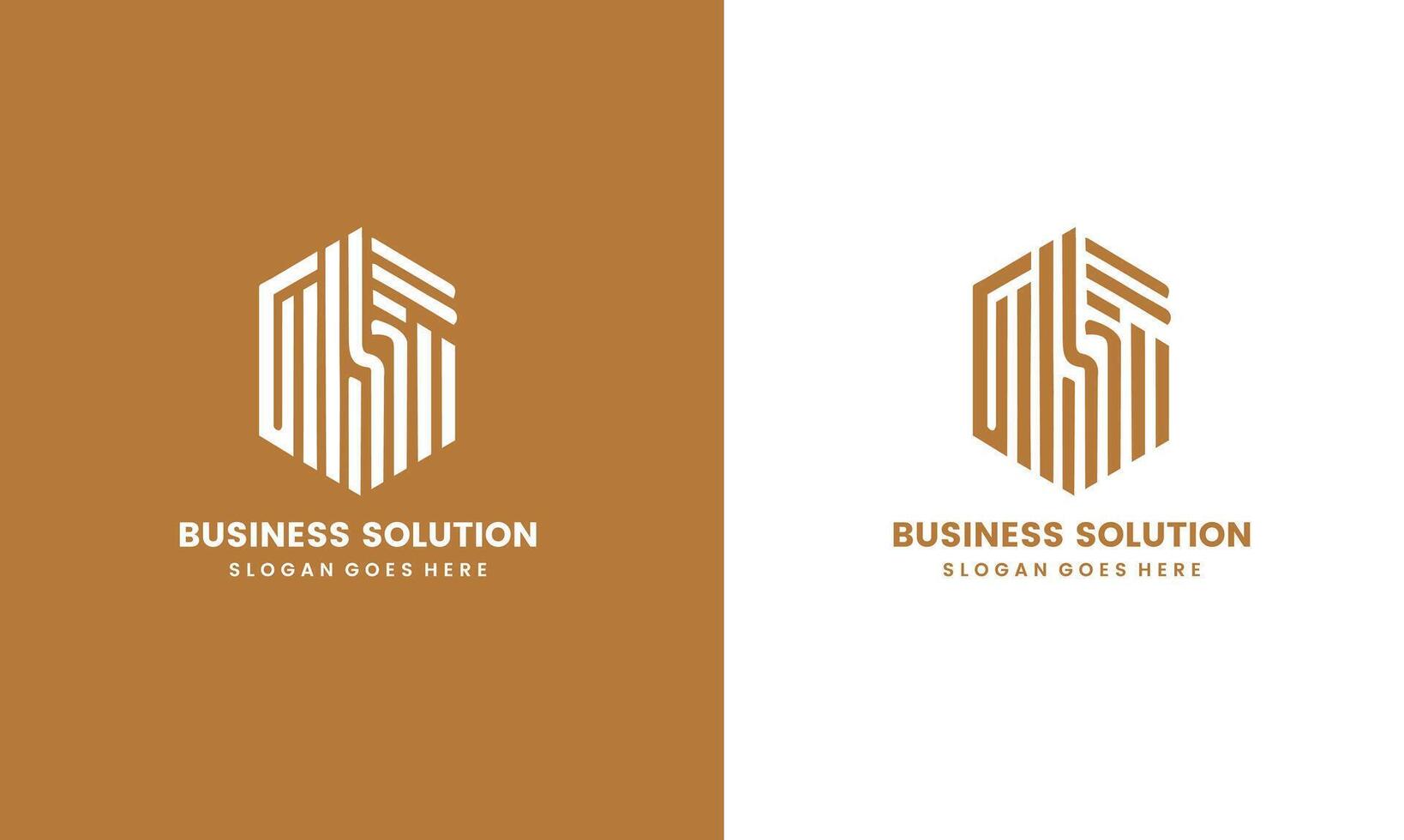 Abstract business solution logo, Flat Logo Design. pro and pro SVG vector