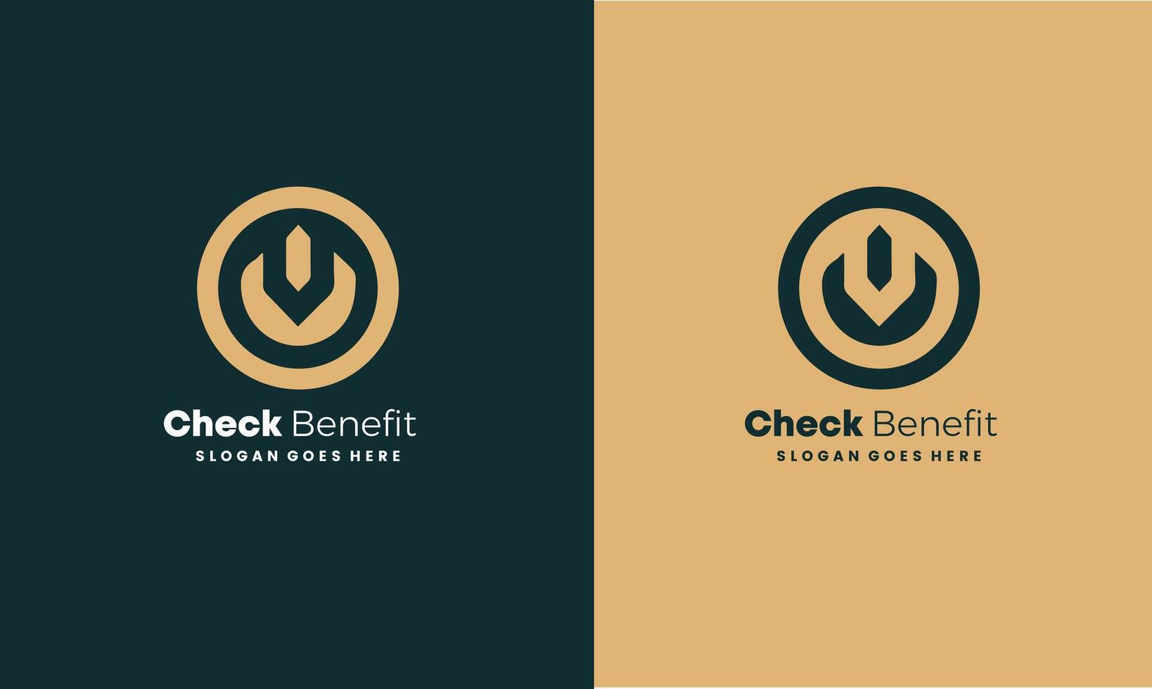 Creative and minimal Check Benefit logo template. Abstract Check logo Pro vector