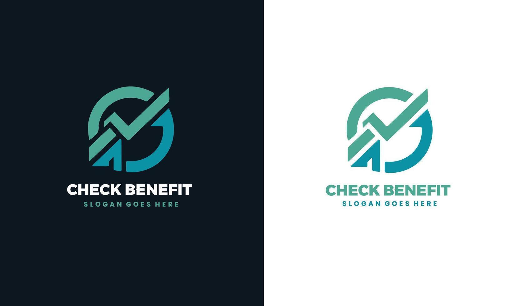 Creative and minimal business Check Benefit logo template. Abstract Check logo Pro vector