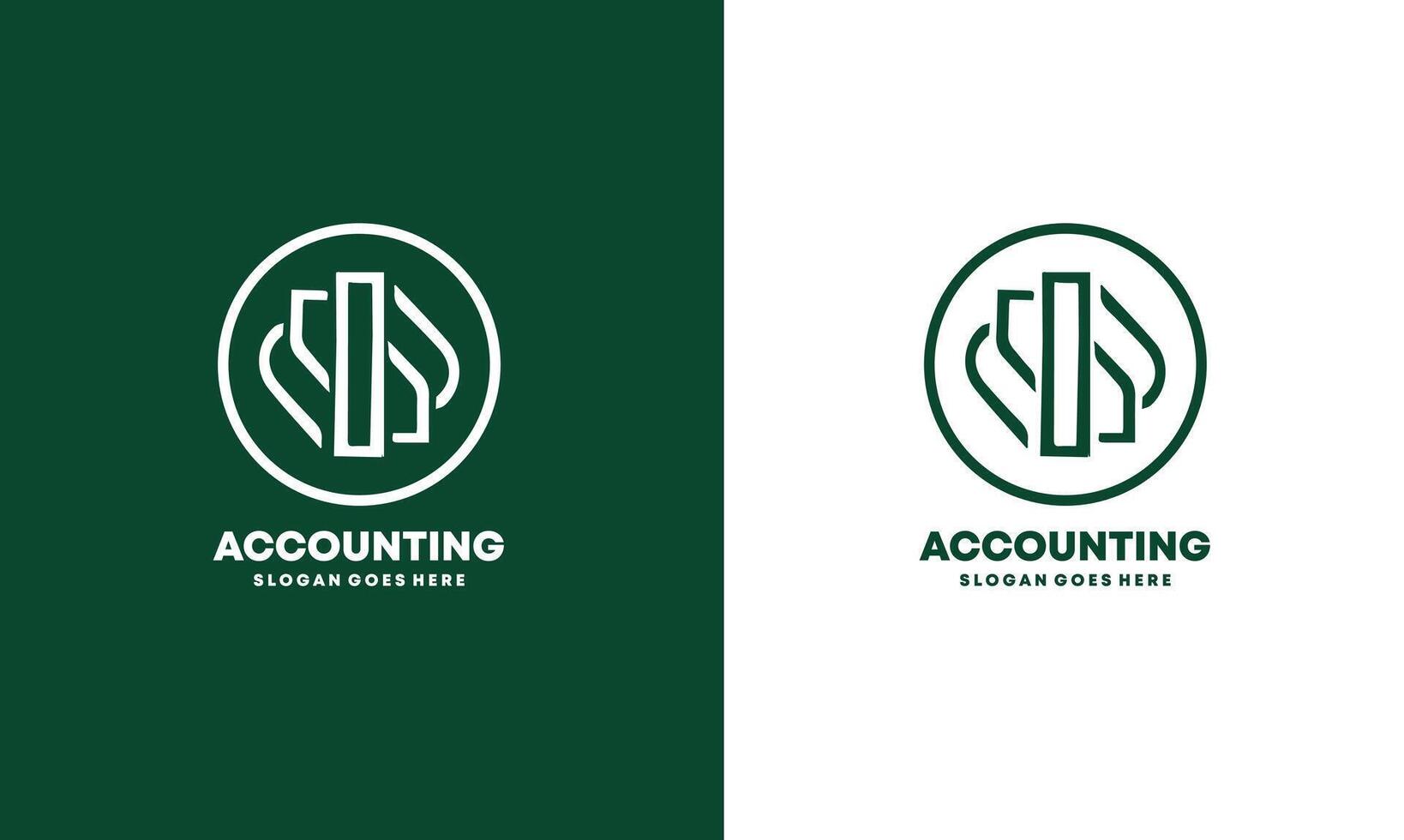 business accounting logo icon design Pro vector