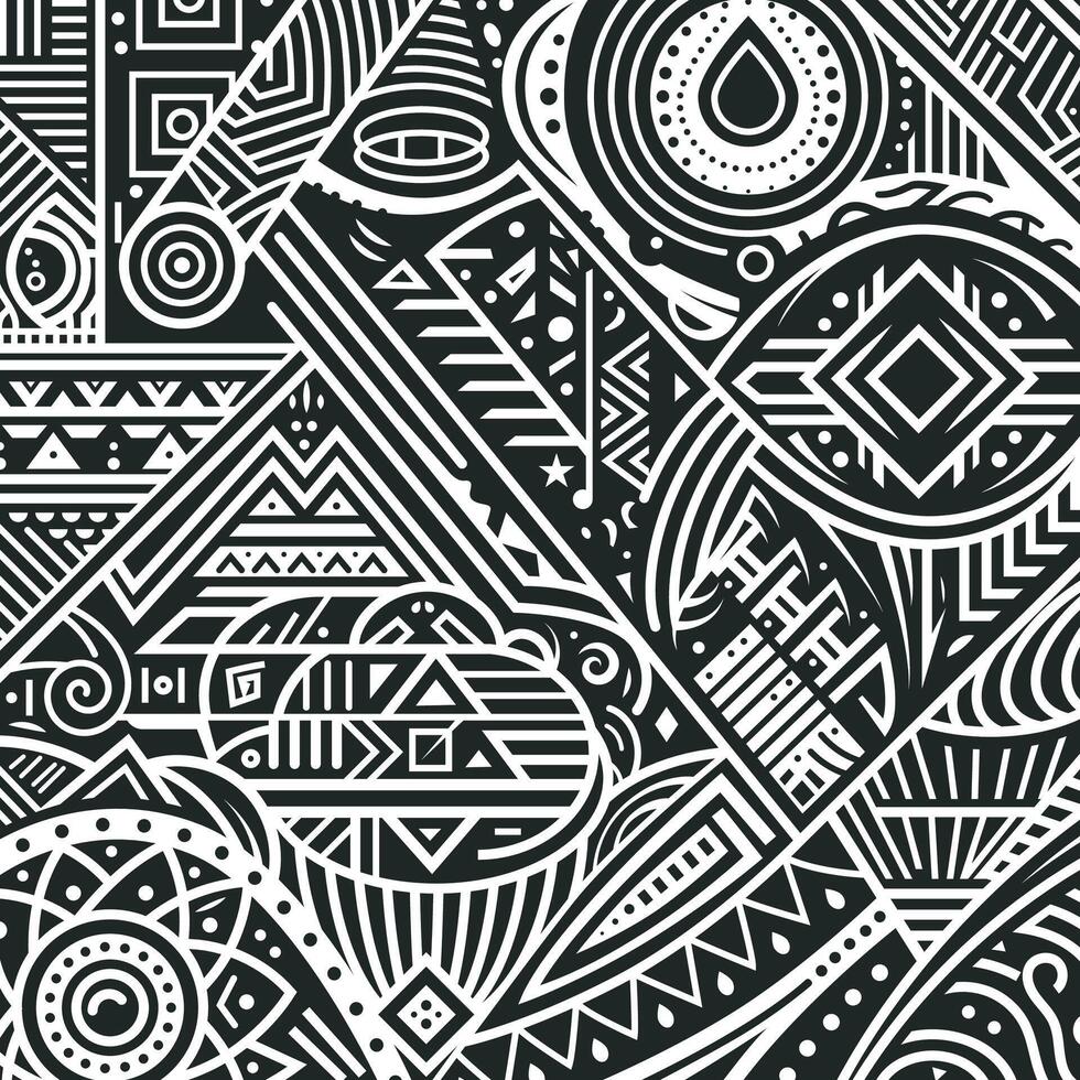 Ethnic tribal pattern. Geometric design perfect for backgrounds, backdrops, wrapping paper, wallpaper, textiles, carpets vector