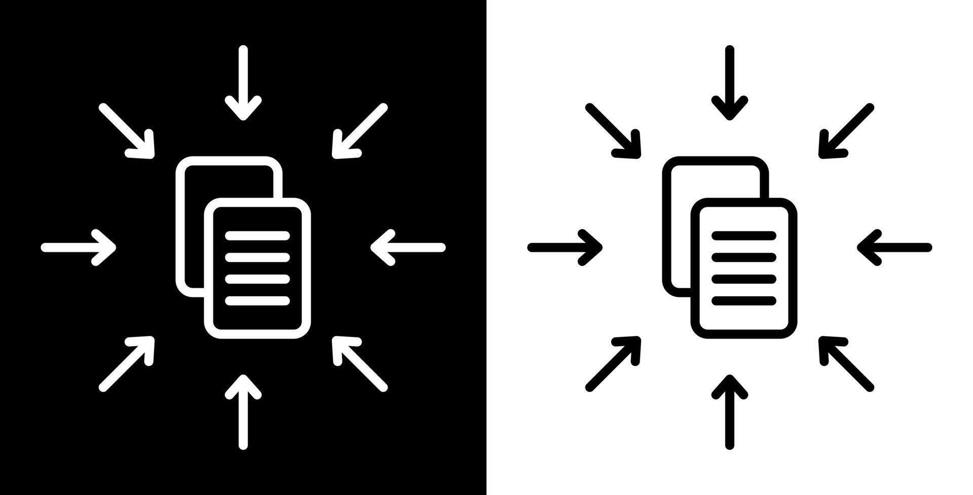 Content distribution outline icon illustration. vector