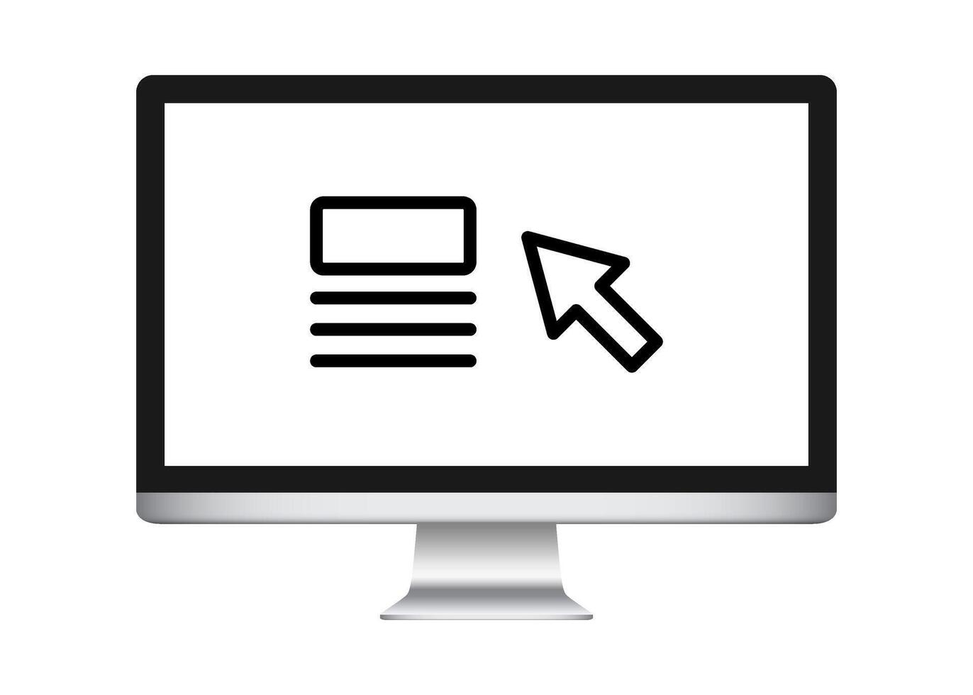 Web portal icon. Presentation and Application linear design. vector