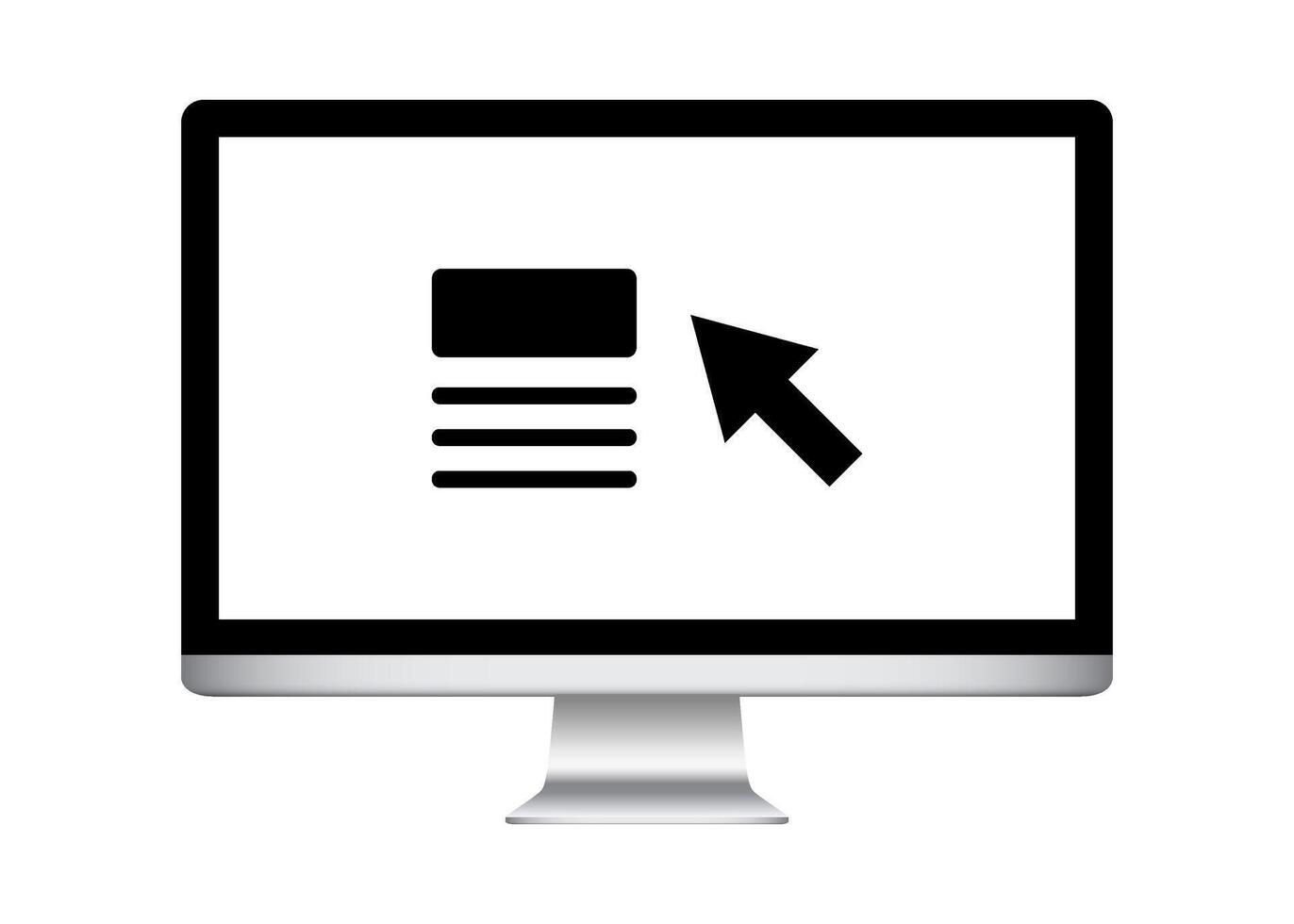Web portal icon. Presentation and Application linear design. vector