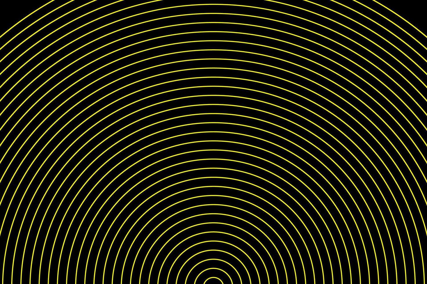 Geometric circular radiating converging circles. Sector of circle set arc sonar. vector