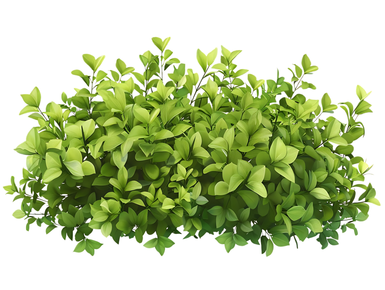 Green Leaves Bush Illustration png