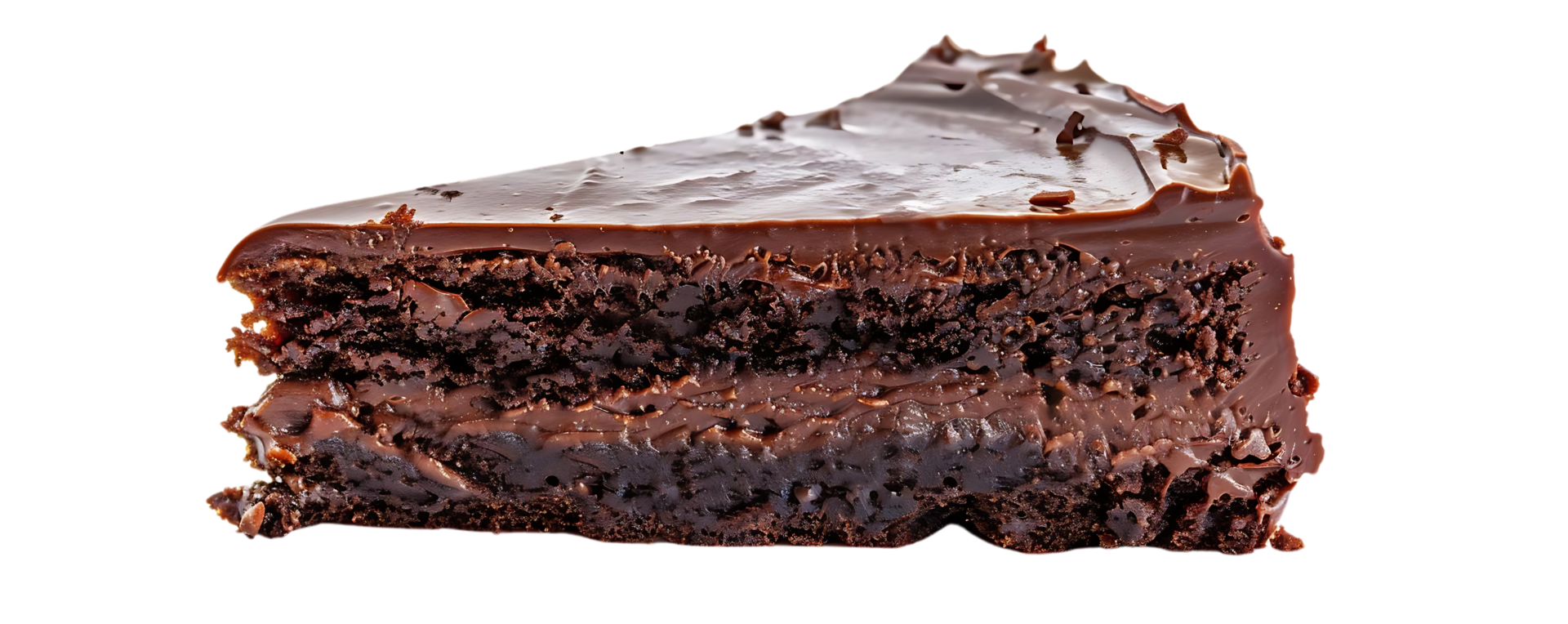 Chocolate Cake Slice - A Delicious Treat with Layers of Chocolate Cake and Rich Chocolate Frosting png