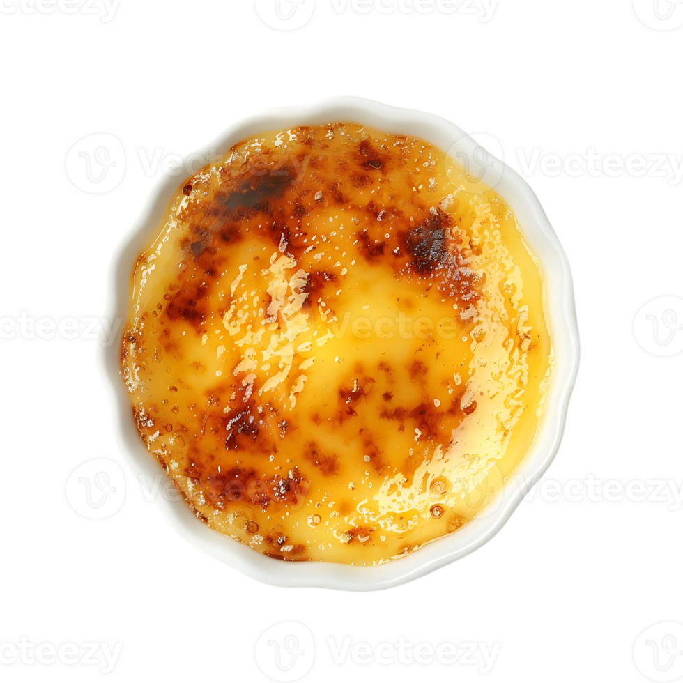 Delicious Creme Brulee Dessert with Caramelized Sugar Crust - Food Photo png