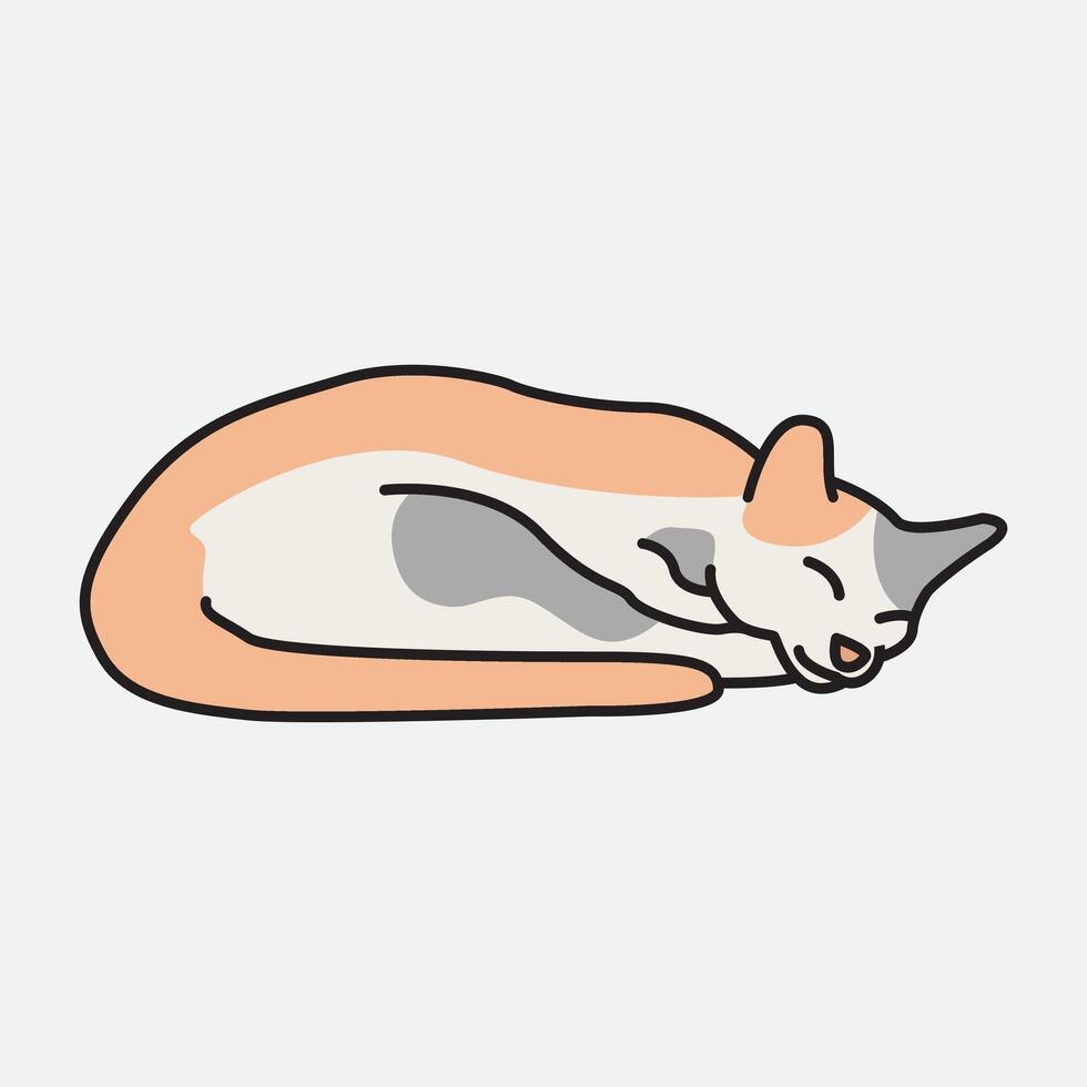 illustration Cat. design Cat animal. Cat Cartoon design illustration and icon for website, digital and print vector