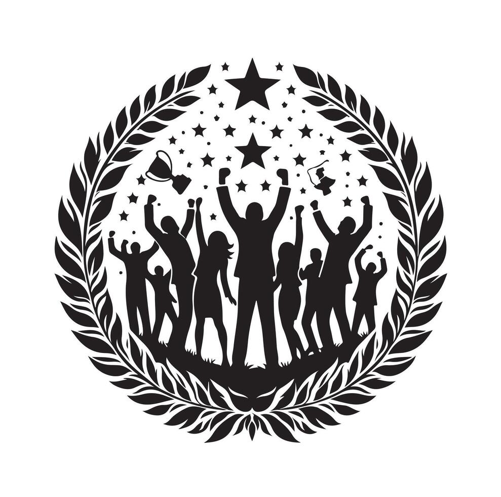 people celebrating. illustration vector