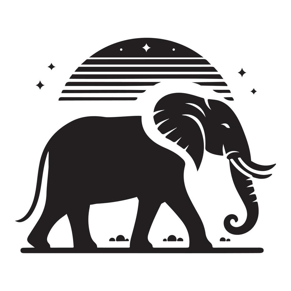 Premium Quality Elephant Silhouette illustration vector