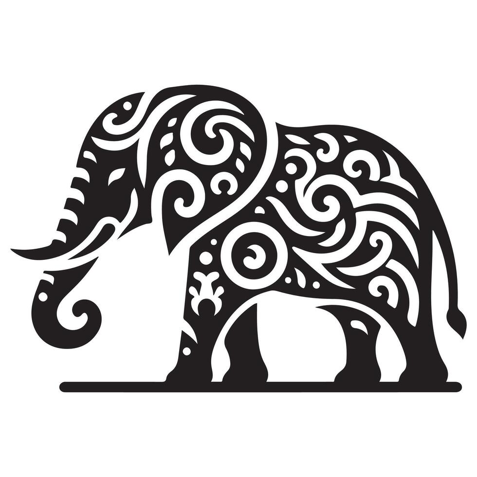 Premium Quality Elephant Silhouette illustration vector