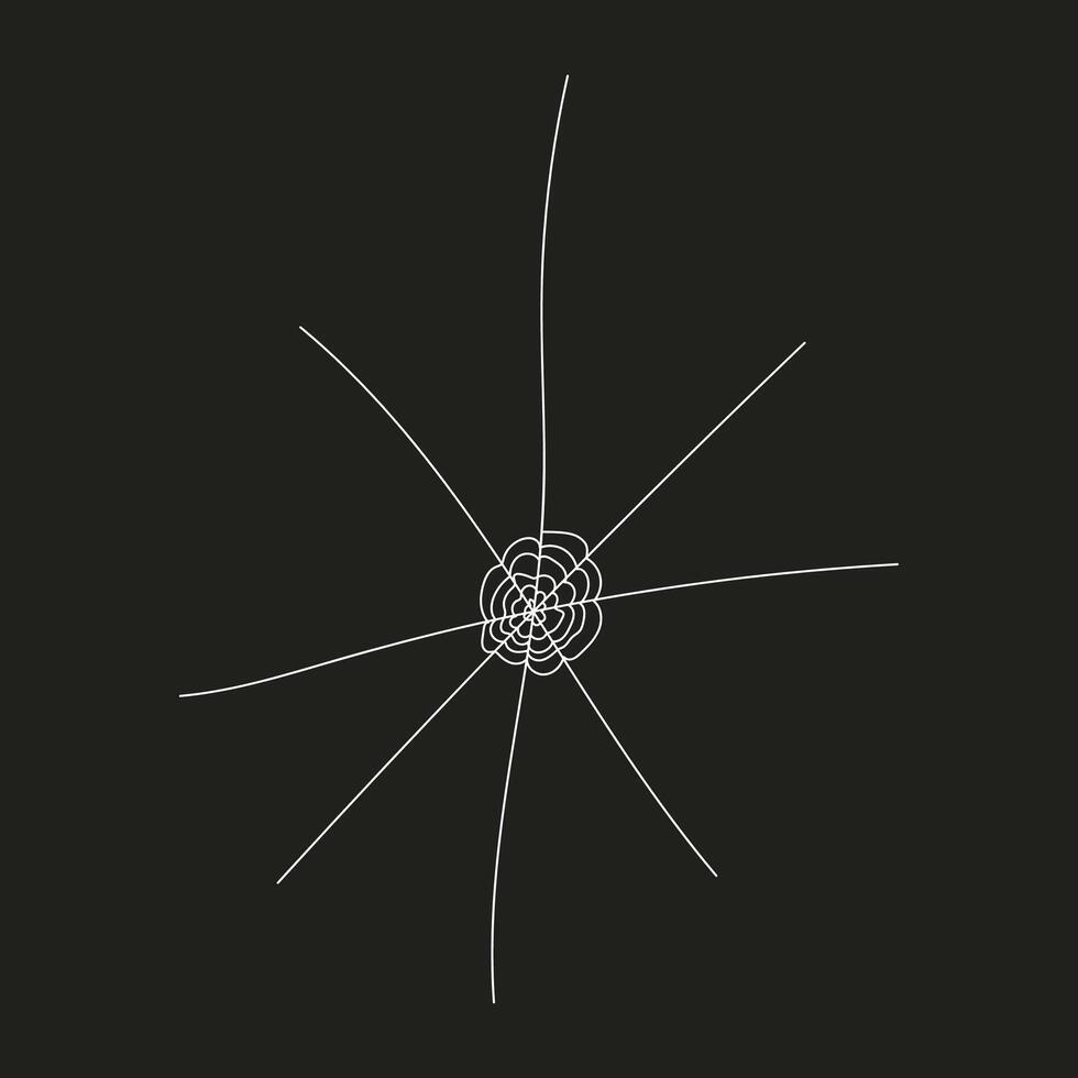 Spider web element vector