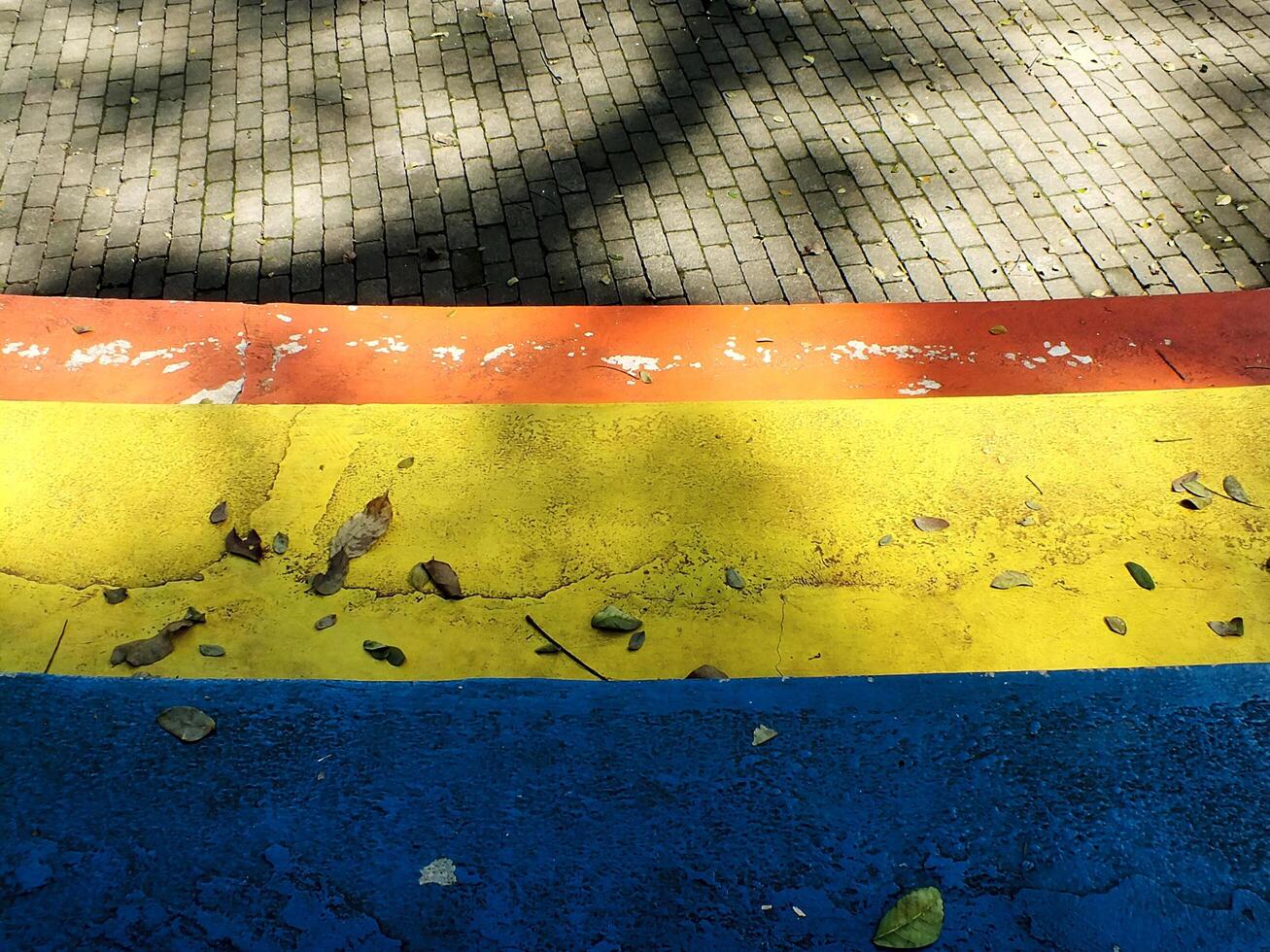 abstract background photo image of a dirty colorful cement concrete slab in the park
