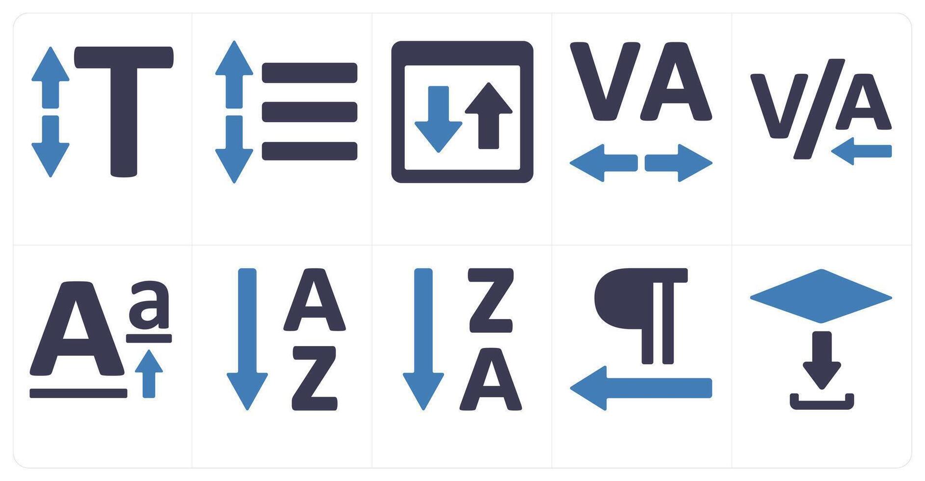 A set of 10 editing tools icons as Symmetrical Scale, symmetry vector