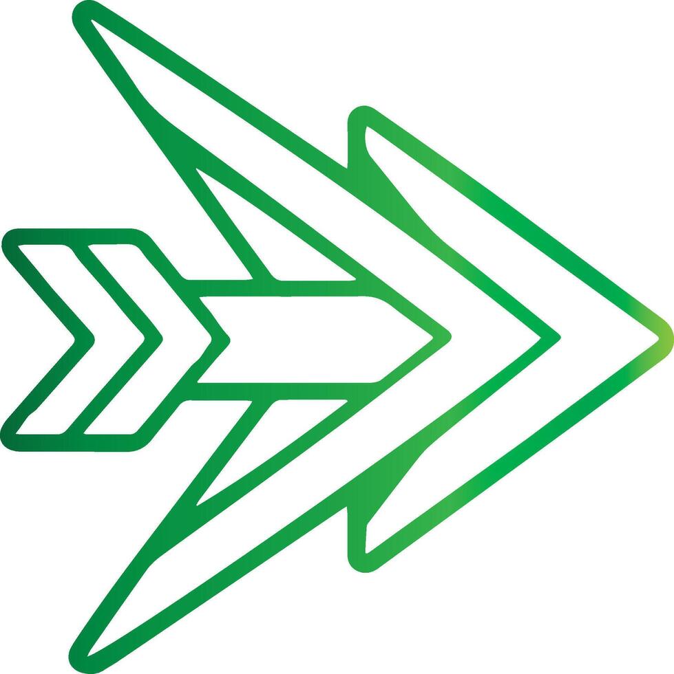 green arrow icon illustration vector