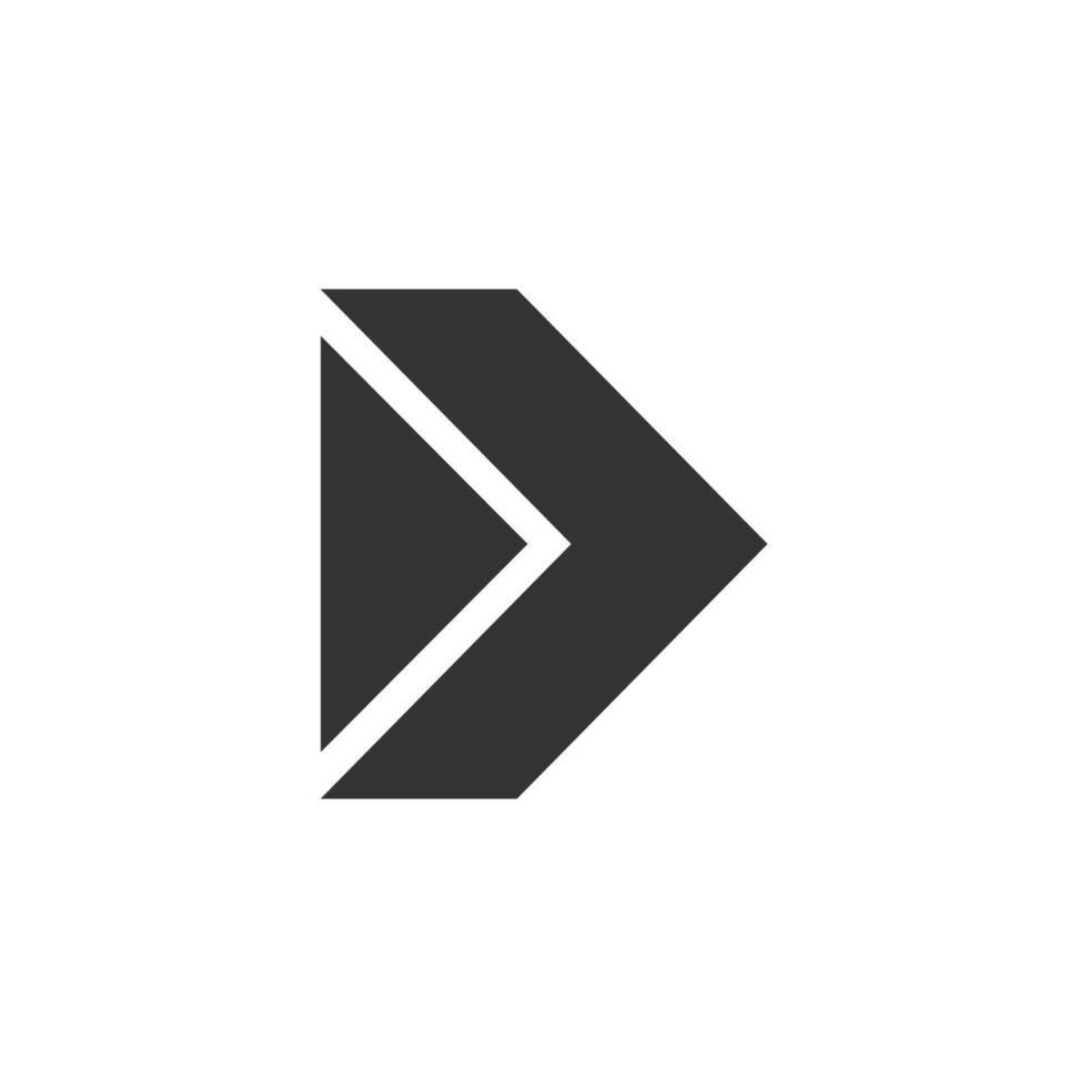 Arrow, forward icon. illustration, flat design. vector