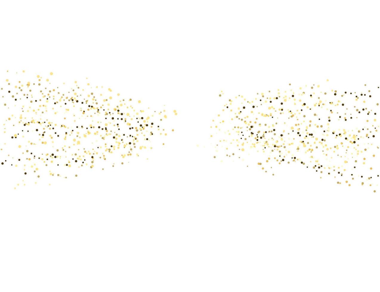 Golden sparkles and dots, gold glitter background, abstract. illustration. vector